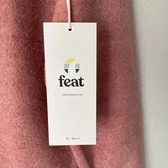 Feat BlanketBlend Crewneck Sweater in Cayenne Size S Fleece Casual Lounge - Picture 4 of 11